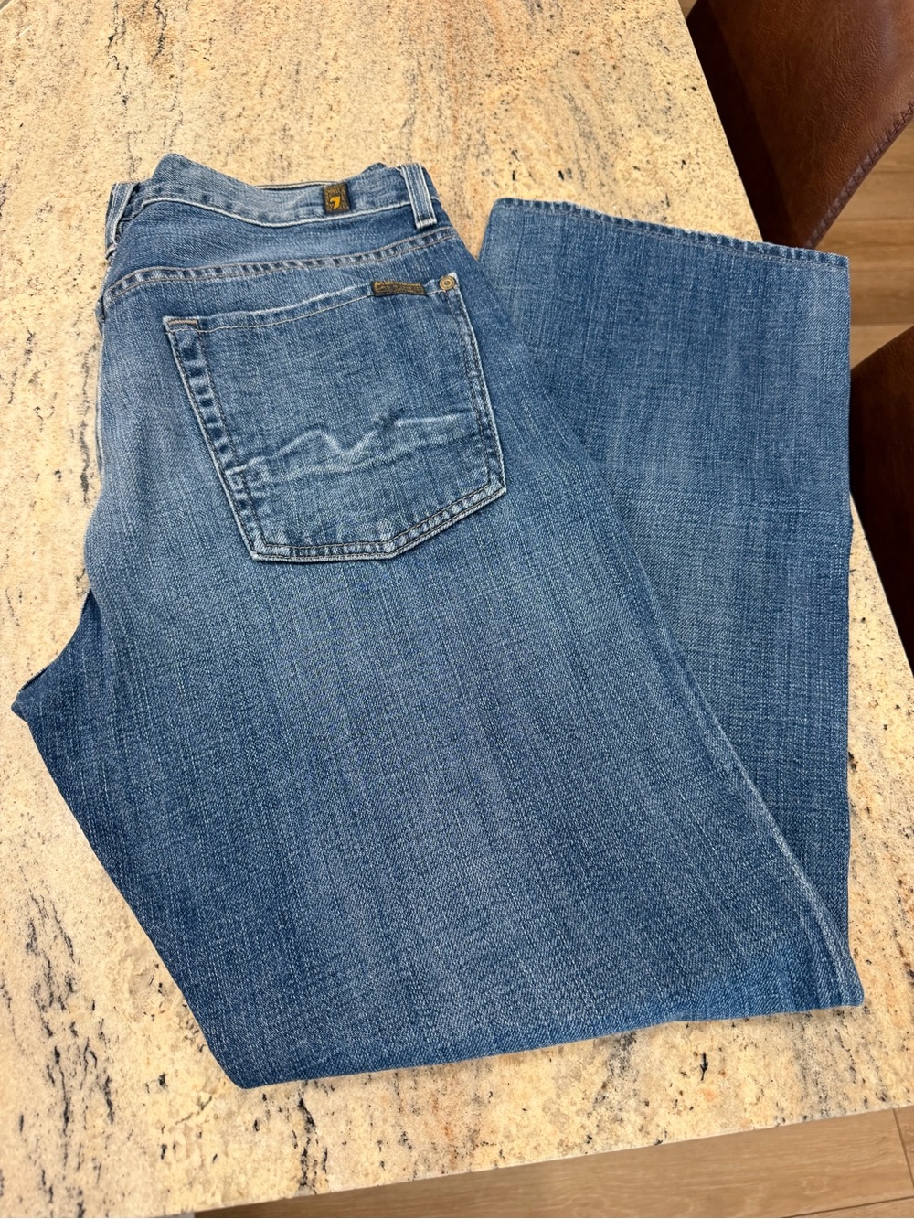 7 For All Mankind Jeans Men 32x30 Relaxed Straight Leg Denim Pants